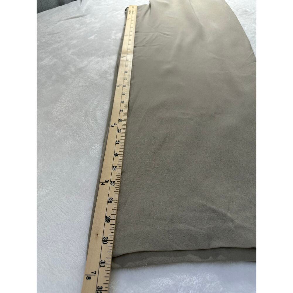 Eileen Fisher Wide Leg Pants Women XL Stone Silk Georgette NWT 15GS-P143 Luxe - Picture 3 of 7